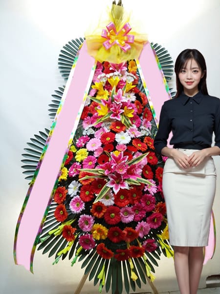 더리버사이드호텔 웨딩홀 3단화환 고급형
